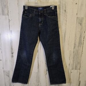 old navy loose boot cut dark wash jeans boys size 12